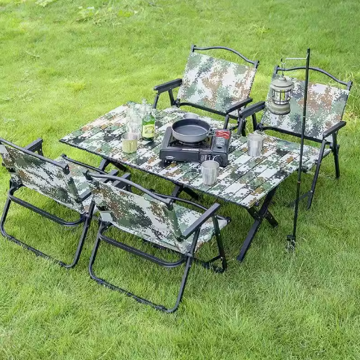 Camouflage Carbon Steel Folding Table