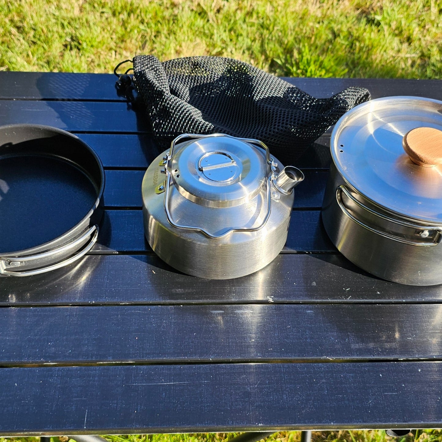 Stainless Steel Camping Cookware Set