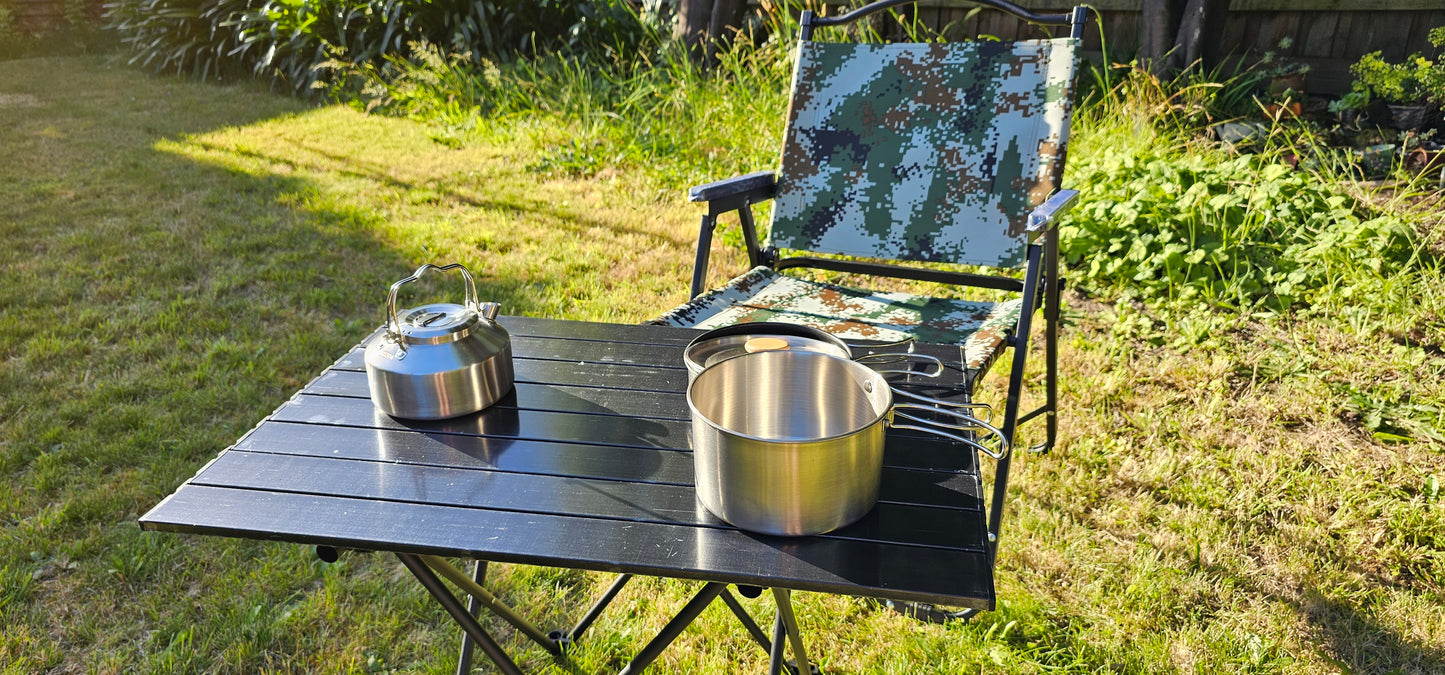 Stainless Steel Camping Cookware Set