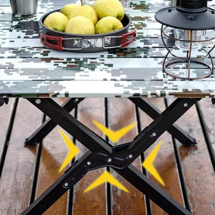 Camouflage Carbon Steel Folding Table