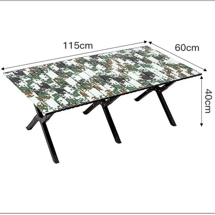 Camouflage Carbon Steel Folding Table