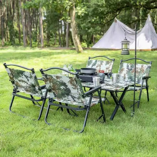 Camouflage Carbon Steel Folding Table