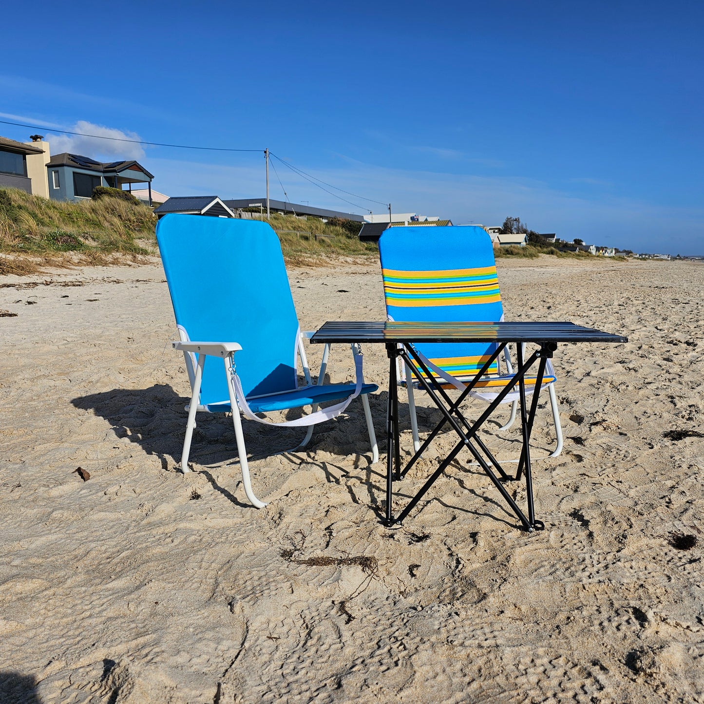 Light Folding beach chair and table comble