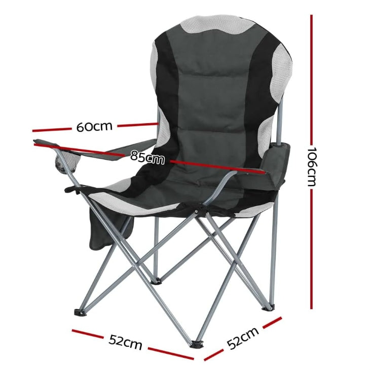 Set of 2 Comfort Camping Chairs