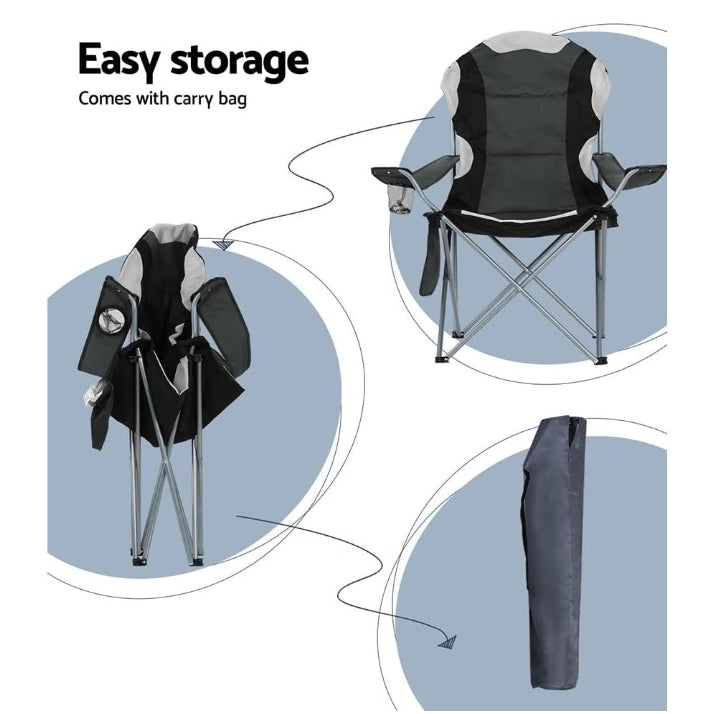 Set of 2 Comfort Camping Chairs