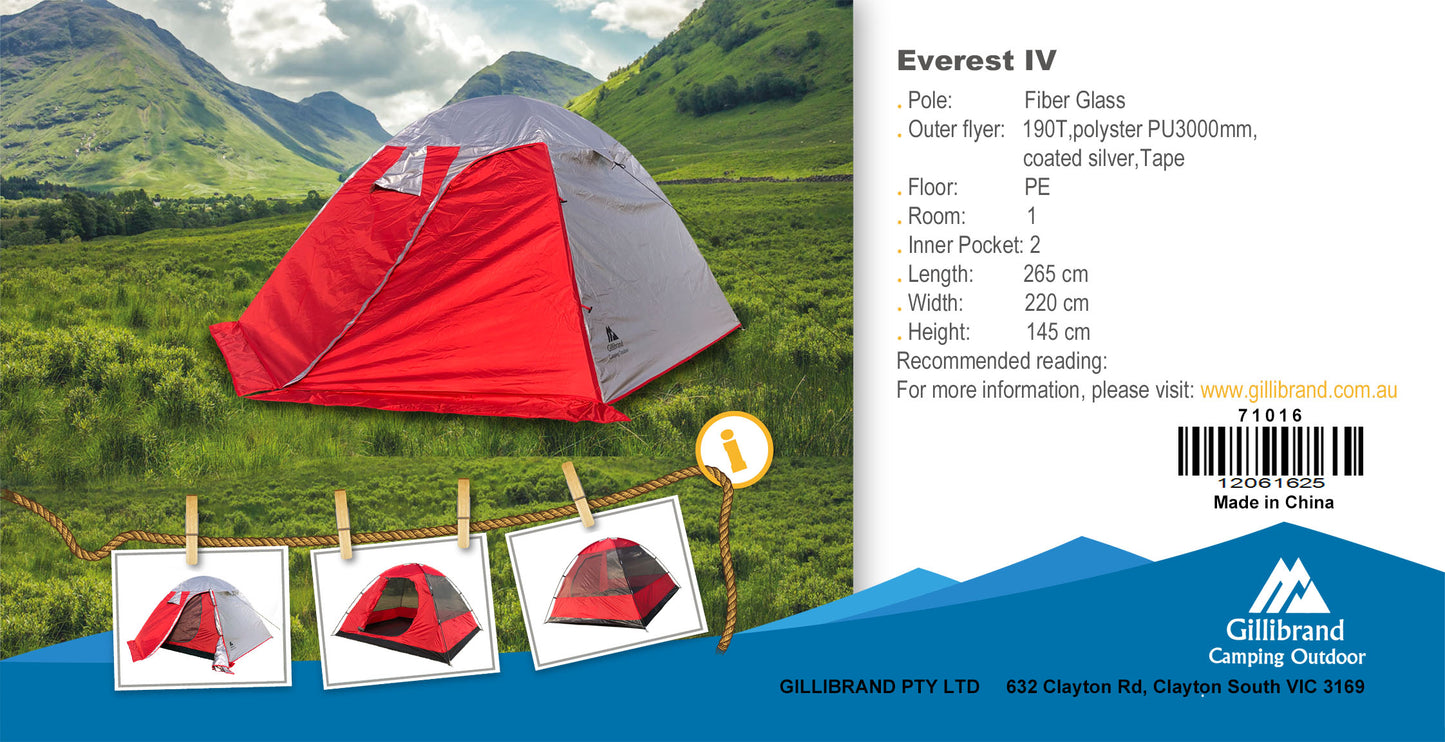 Everest IV 3-4 Persons Tent