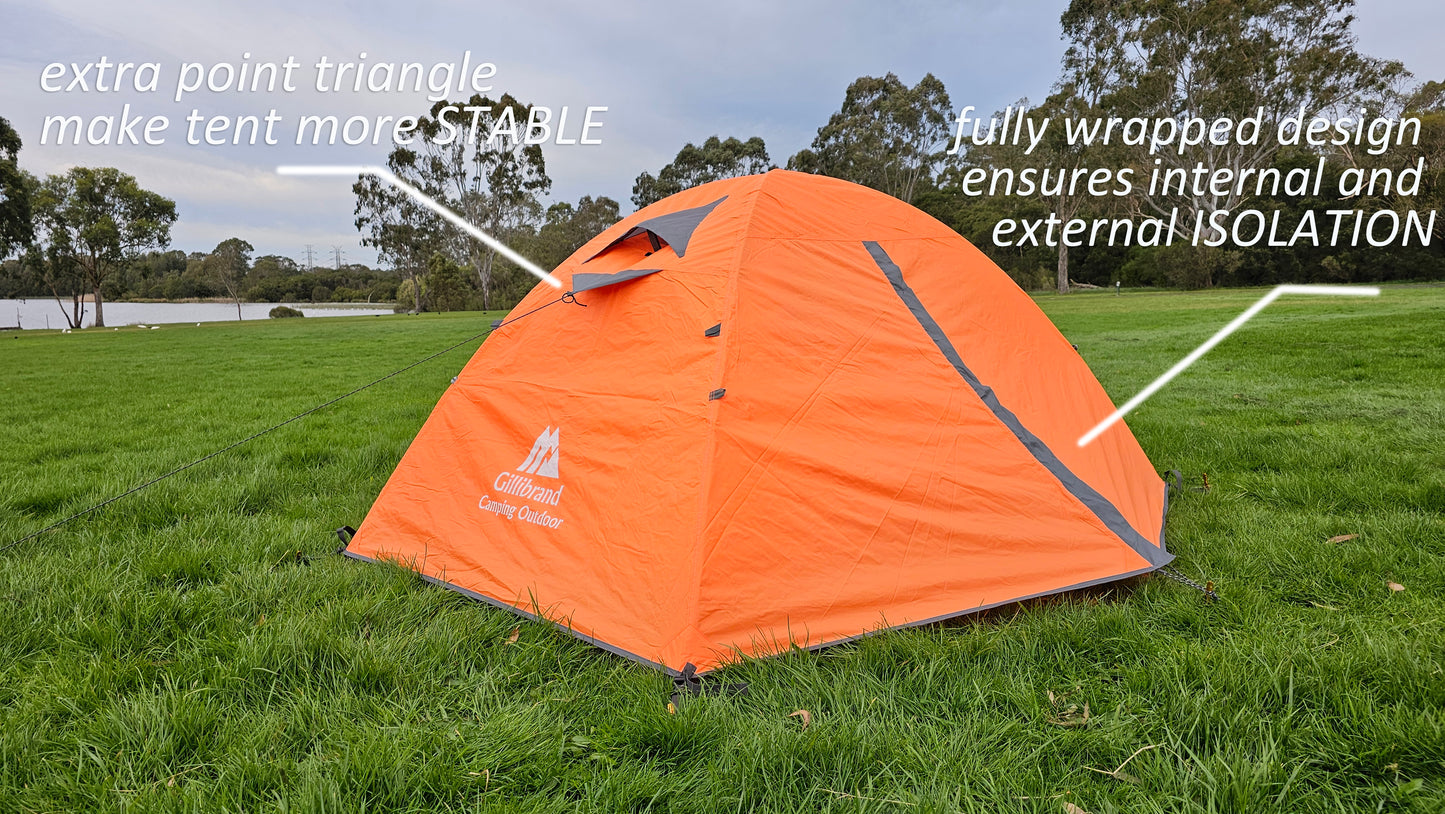 Moonta 1-2 Persons Tent (orange)